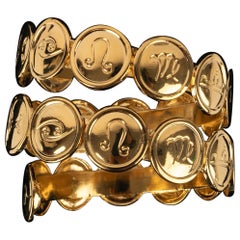 Chanel Astrology Zodiac Signs Bracelet, 1980s