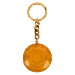 Chanel Orange Bakelit Schlüsselanhänger