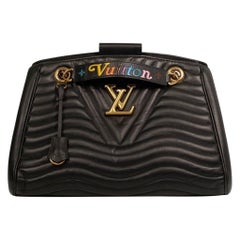 Borsa a spalla Louis Vuitton Shopper New Wave Chain GM Nera