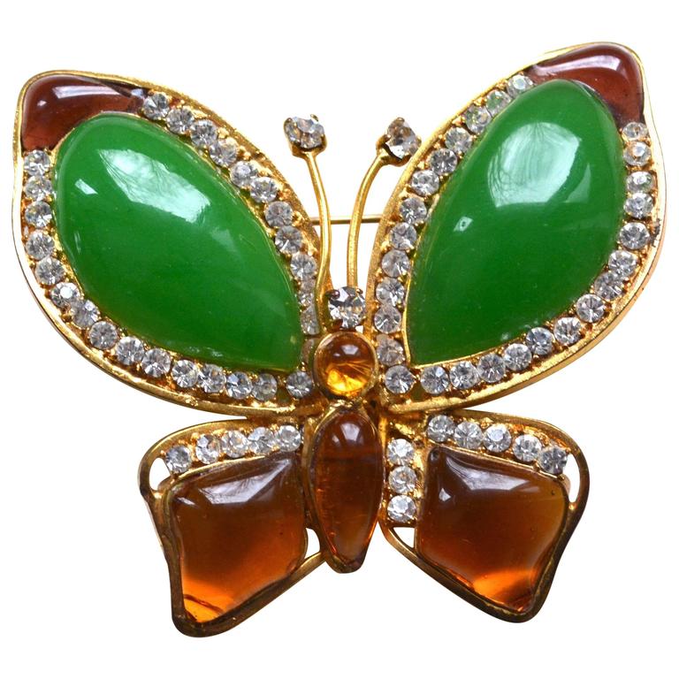 chanel butterfly brooch