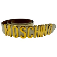 Vintage Moschino Redwall ceinture classique or