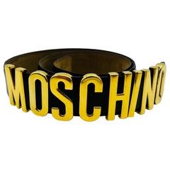 Vintage Moschino ceinture classique Redwall noir
