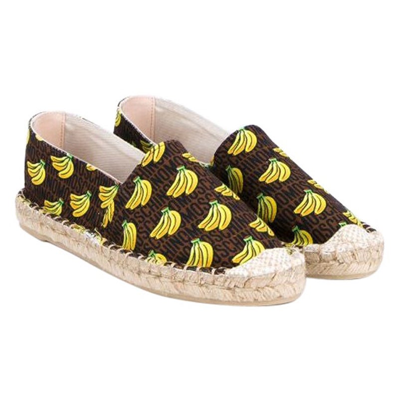 Espadrillas SS16 Moschino Couture Jeremy Scott Super Mario Banana Bunch US 10 in vendita