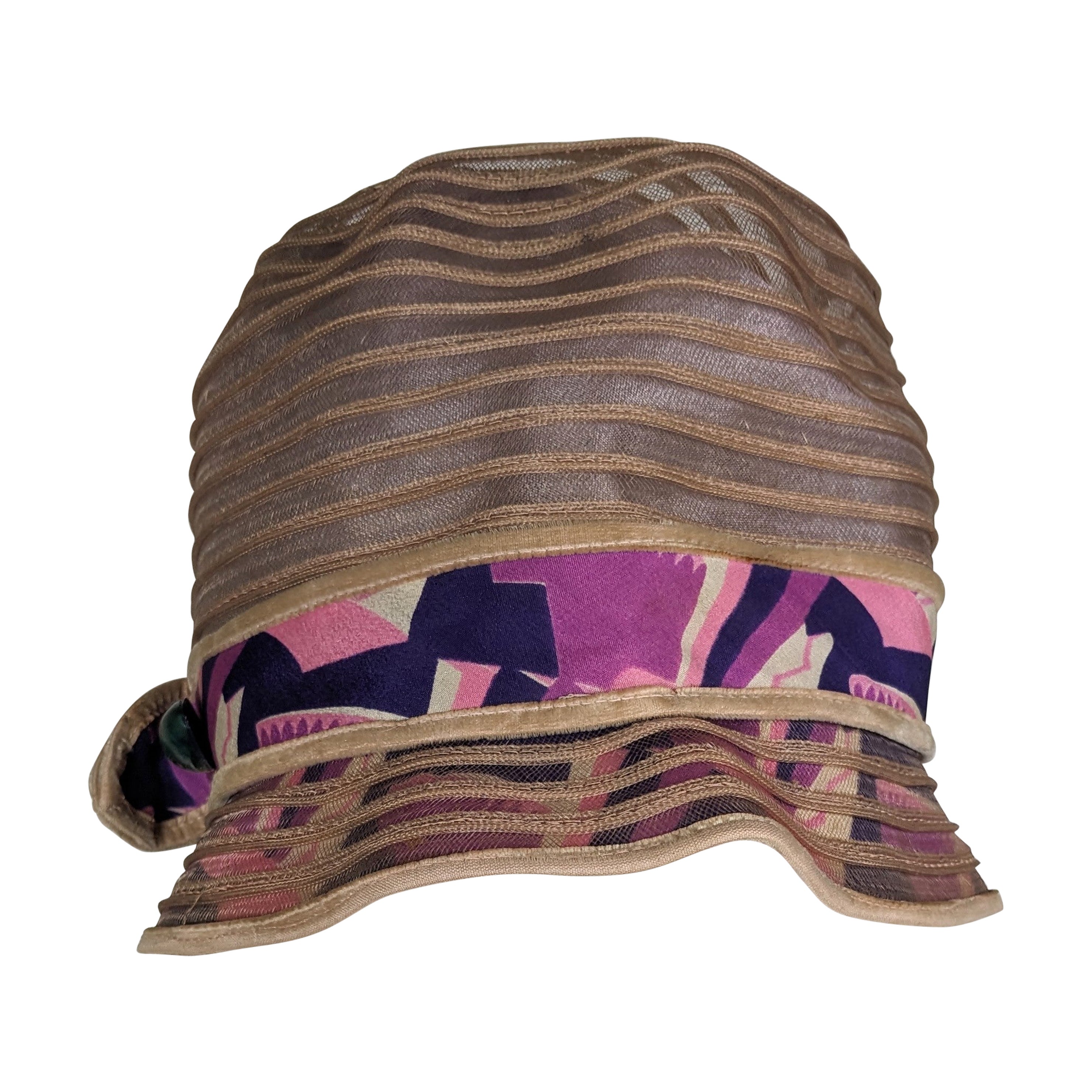 Cappello Cloche in crine Art Deco