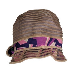 Antique Art Deco Horsehair Cloche Hat
