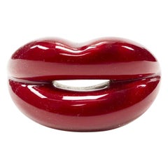 HOTLIPS BY SOLANGE (RED) Special Edition Hotlips red enamel sterling silver ring