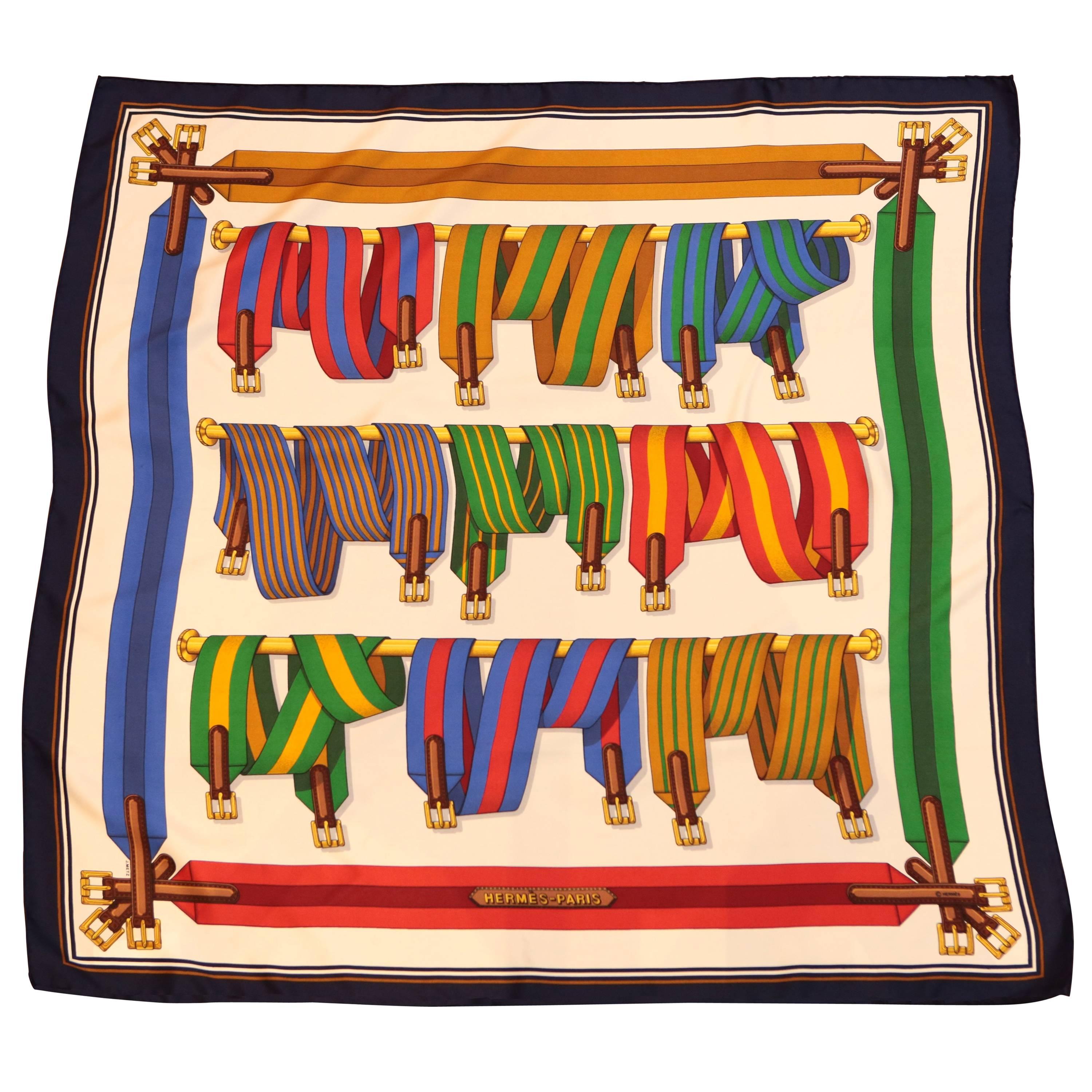 Hermes Equestrian Belts SIlk Scarf