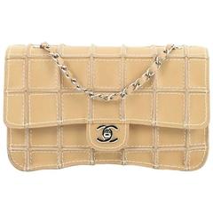 Chanel Reverse Stitch Flap Bag Quilted Leather Medium