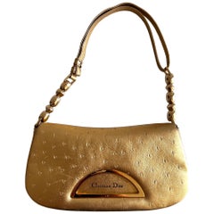 Dior faux Ostrich skin Malice bag