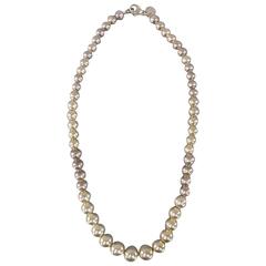 TIFFANY & CO. Silver Sterling Ball Choker Necklace