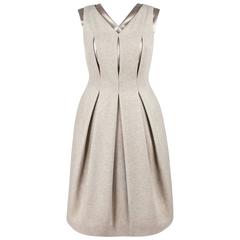 ALEXANDER McQUEEN Fall 2004 "Pantheon As Lecum" Sleeveless Pleated Dress Size 44 7