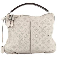 Used Louis Vuitton Selene Handbag Mahina Leather PM