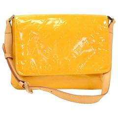 Louis Vuitton Thompson Street Yellow Vernis Leather Shoulder Bag
