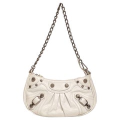 Borsa a Tracolla Balenciaga Le Cagole Mini Bianca