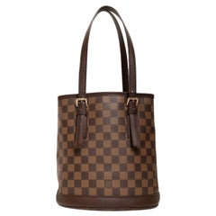 Borsa a Spalla Louis Vuitton Bucket Damier Ebene