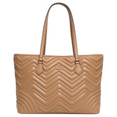 Borsa a Spalla Gucci Shopper GG Marmont Matelassé Rosa