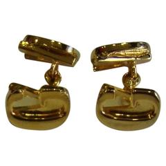 Gianni Versace Gold Cufflinks 1990's 11