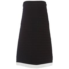 Chanel Runway Black Strapless Dress With Pearl Button Back Closure, Spring 2013 10