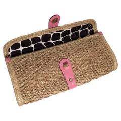 New Spring 2005 Collection Kate Spade Wicker Straw Rattan Clutch Bag