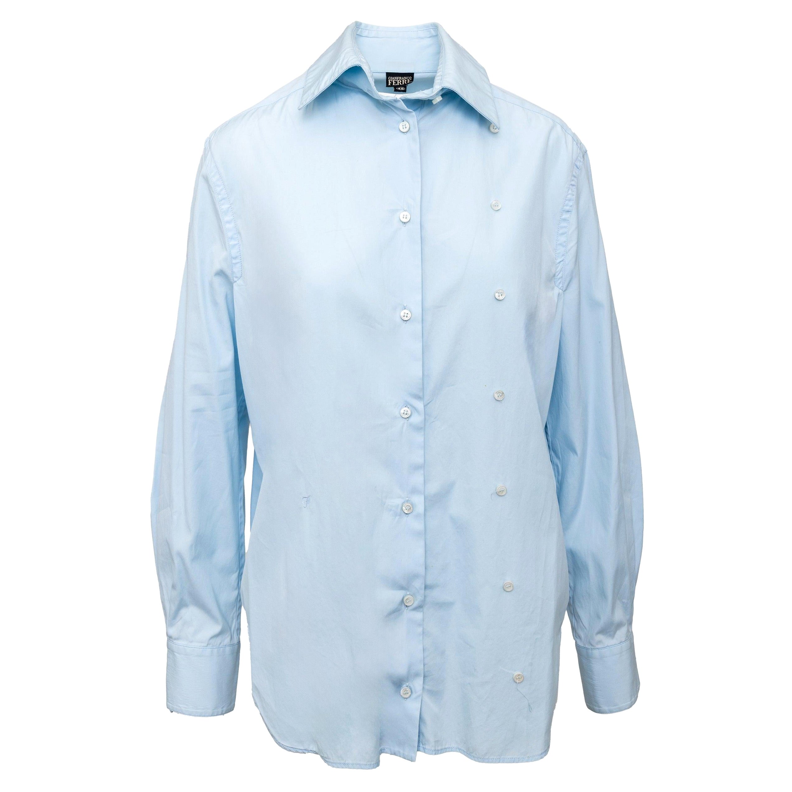 Camicia con doppio bottone Gianfranco Ferré - anni '00 in vendita