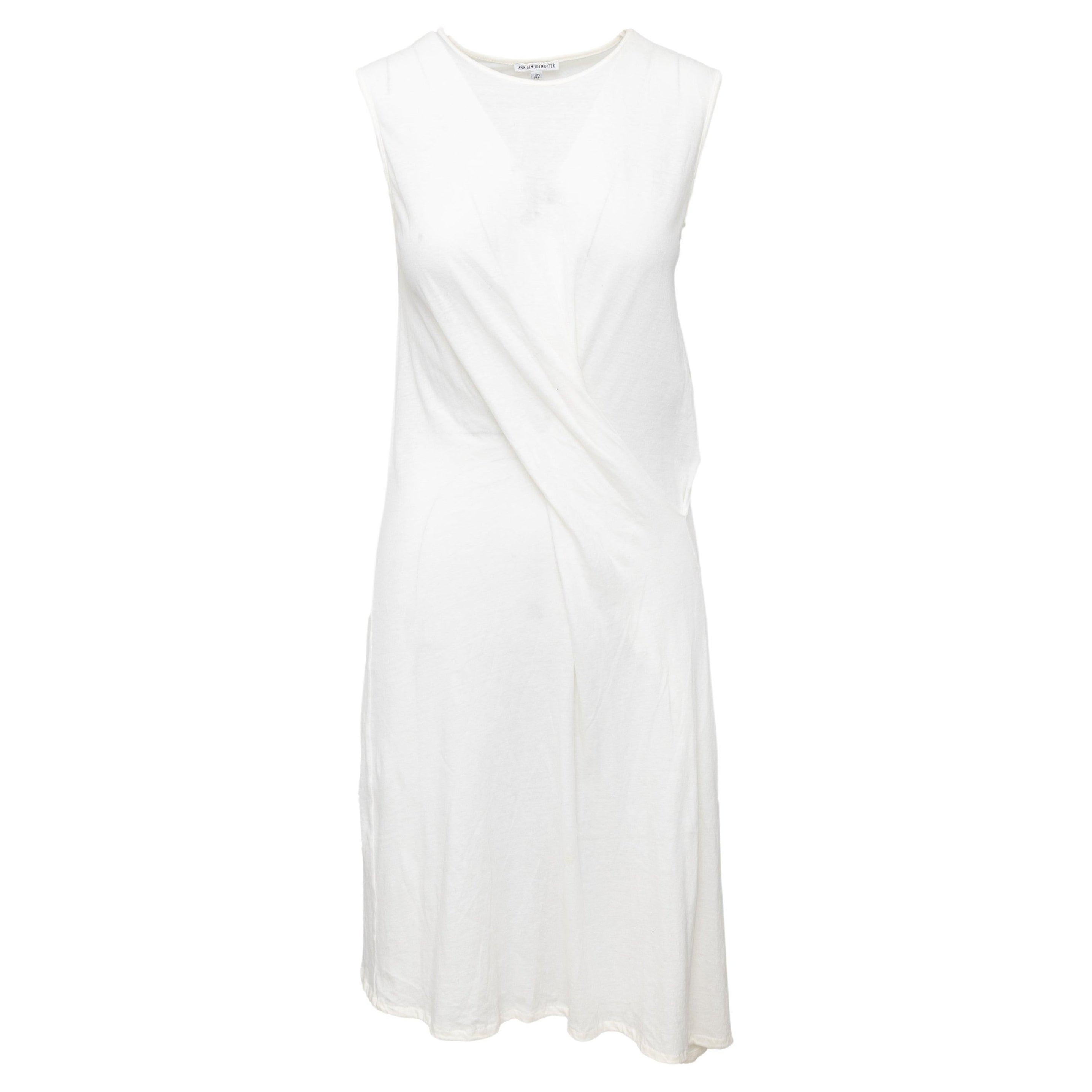 Ann Demeulemeester Cotton Knit Dress - '00s For Sale