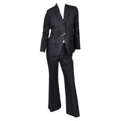 S/S 2000 Vintage Tom Ford for Gucci Combinaison pantalon texturée en crocodile avec épingle 42 - 6
