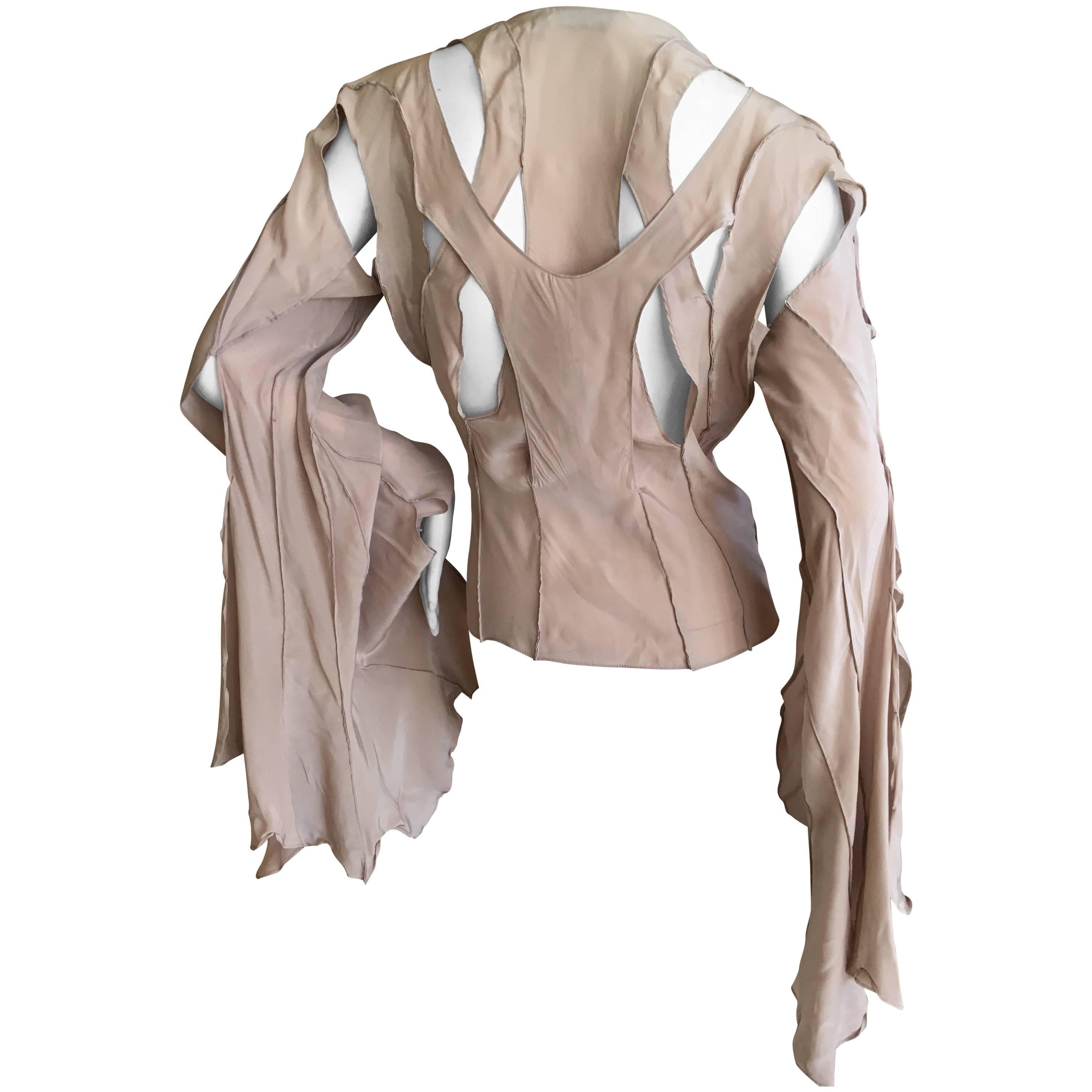 Yves Saint Laurent Tom Ford Romantic Bell Sleeve Top