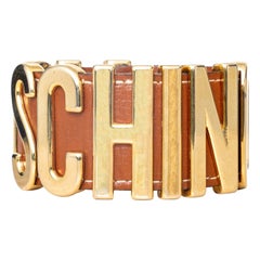 Moschino Logo Cuff Bracelet - '10s