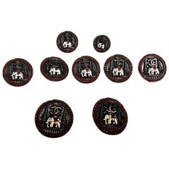 Set of 9 Chanel Buttons