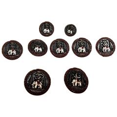 Set of 9 Chanel Buttons 2