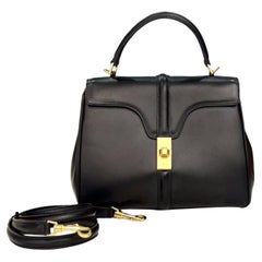 Celine 16 Bag Small Black Smooth Calfskin Leather