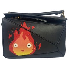 Loewe x Howl's Moving Castle Studio Ghibli Collection Puzzle Calcifer Small Bag