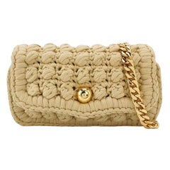 Bottega Veneta Classic Jersey Hand-crocheted Shoulder bag in Cane sugar