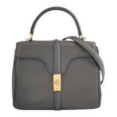 Celine 16 Bag Small Grey Smooth Calfskin Leather