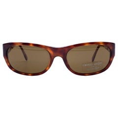 Giorgio Armani Vintage Brown Rectangle Sunglasses 845 050 140 mm