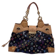 Louis Vuitton Black Multicolore Canvas Murakami Ursula Bag