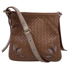 Bolso Bottega Veneta Beige Recortado Tejido de Piel Intrecciato
