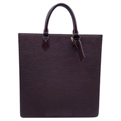 Louis Vuitton Vintage Brown Epi Leather Sac Plat GM Tote Shopping Bag