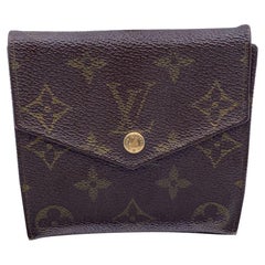Louis Vuitton Vintage Monogram Double Flap Wallet Compact M61652