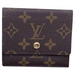 Louis Vuitton Vintage Monogram Brown Canvas Card Holder Wallet