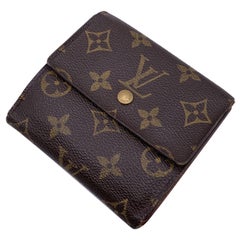 Louis Vuitton Monogram Canvas Elise Square Compact Wallet M61654