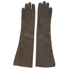 Guanti con perline di bronzo