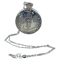 Cherub Sterling Silver Chatelaine Perfume Bottle
