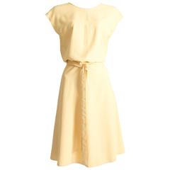 Alaia yellow cotton summer wrap dress, SS 1990 10