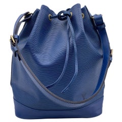 Louis Vuitton Vintage Blue Epi Leather Noé Noe Bucket Shoulder Bag