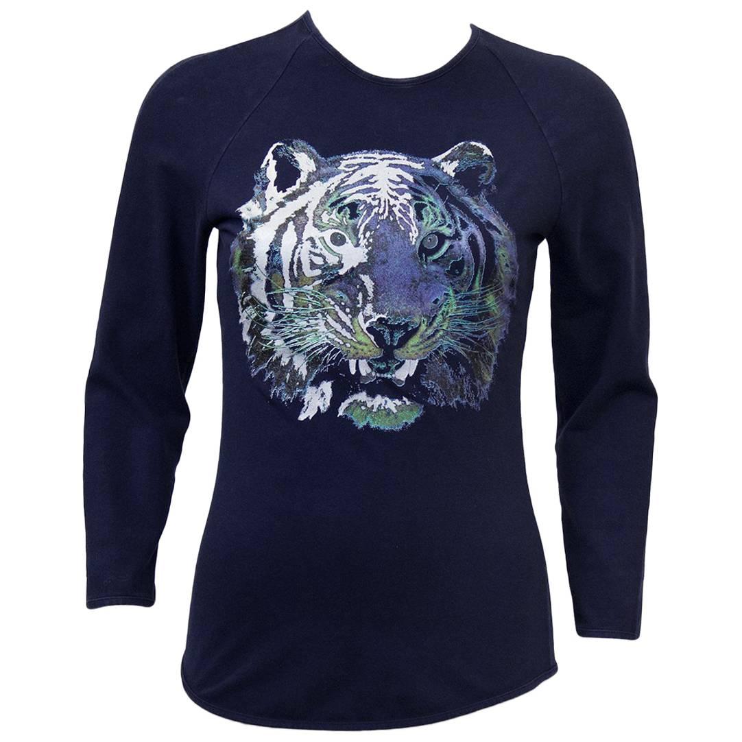 Circa 2000 Chloe Graphic Tiger Long Sleeve Shirt 