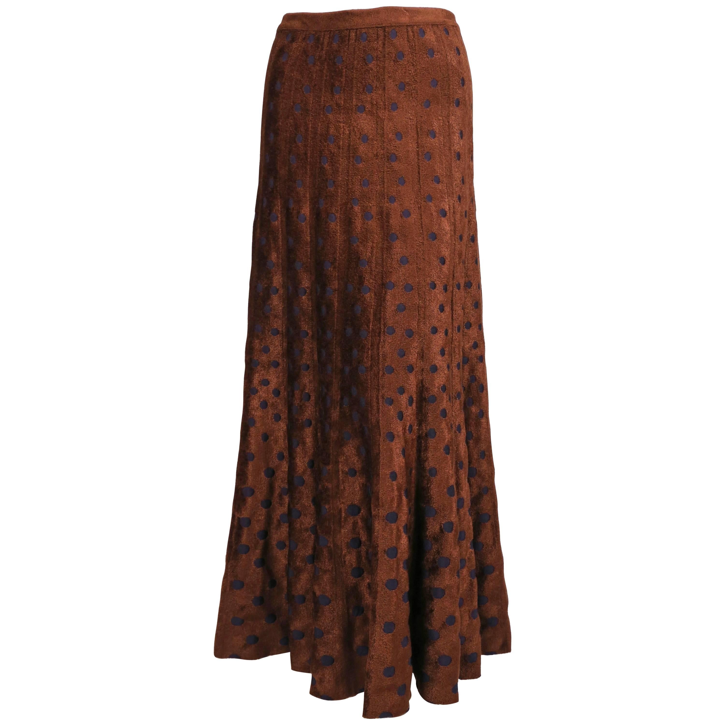 AZZEDINE ALAIA reversible ankle length skirt