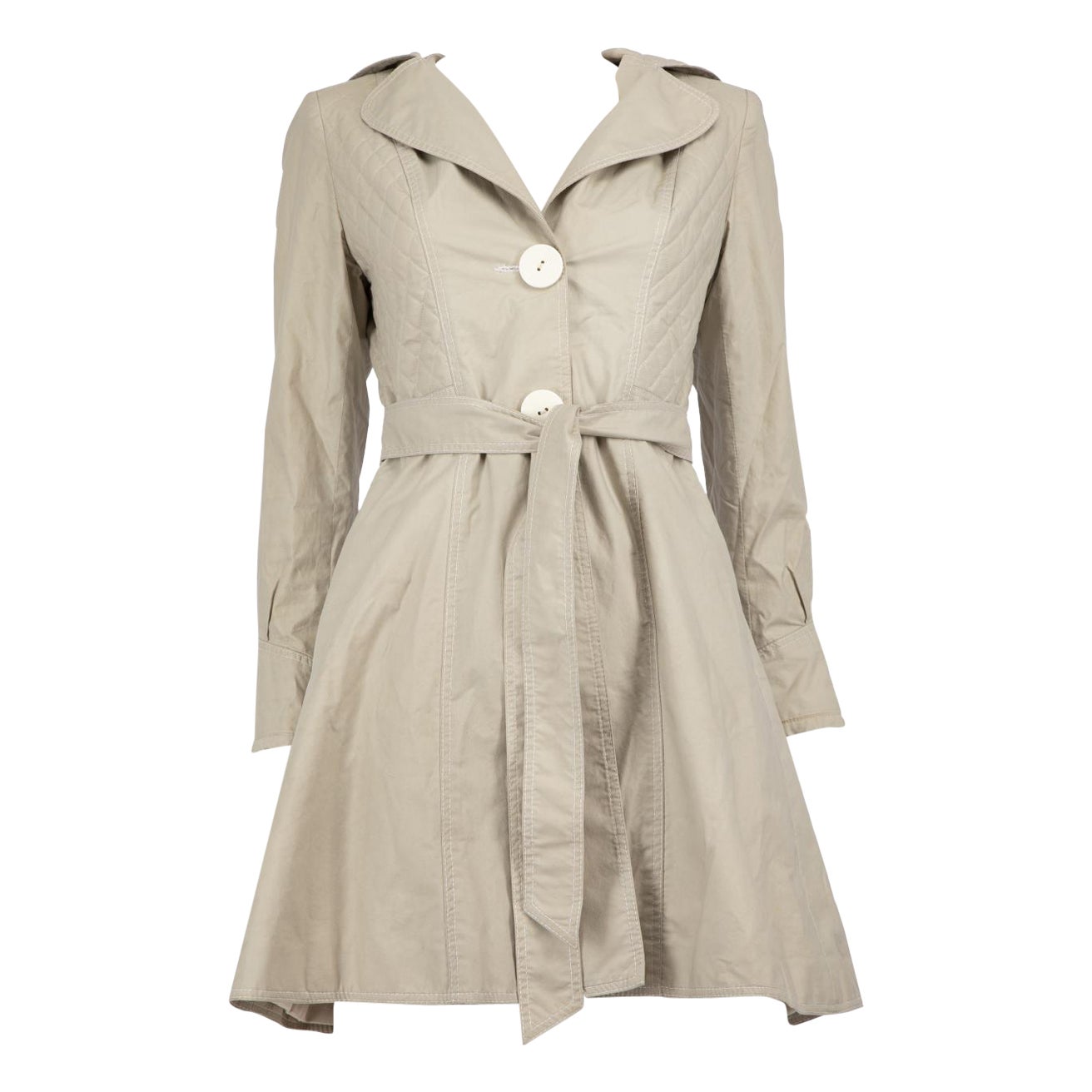 Smythe, imperméable beige à boutons, taille S