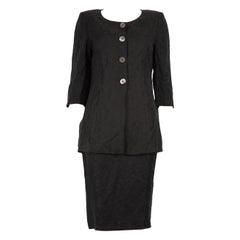 Max Mara Black Floral Jacquard Co-Ord Size S