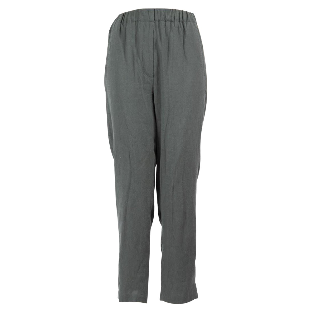 Pantaloni Aimé in lana grigia taglia S